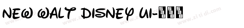 New Walt Disney UI字体转换
